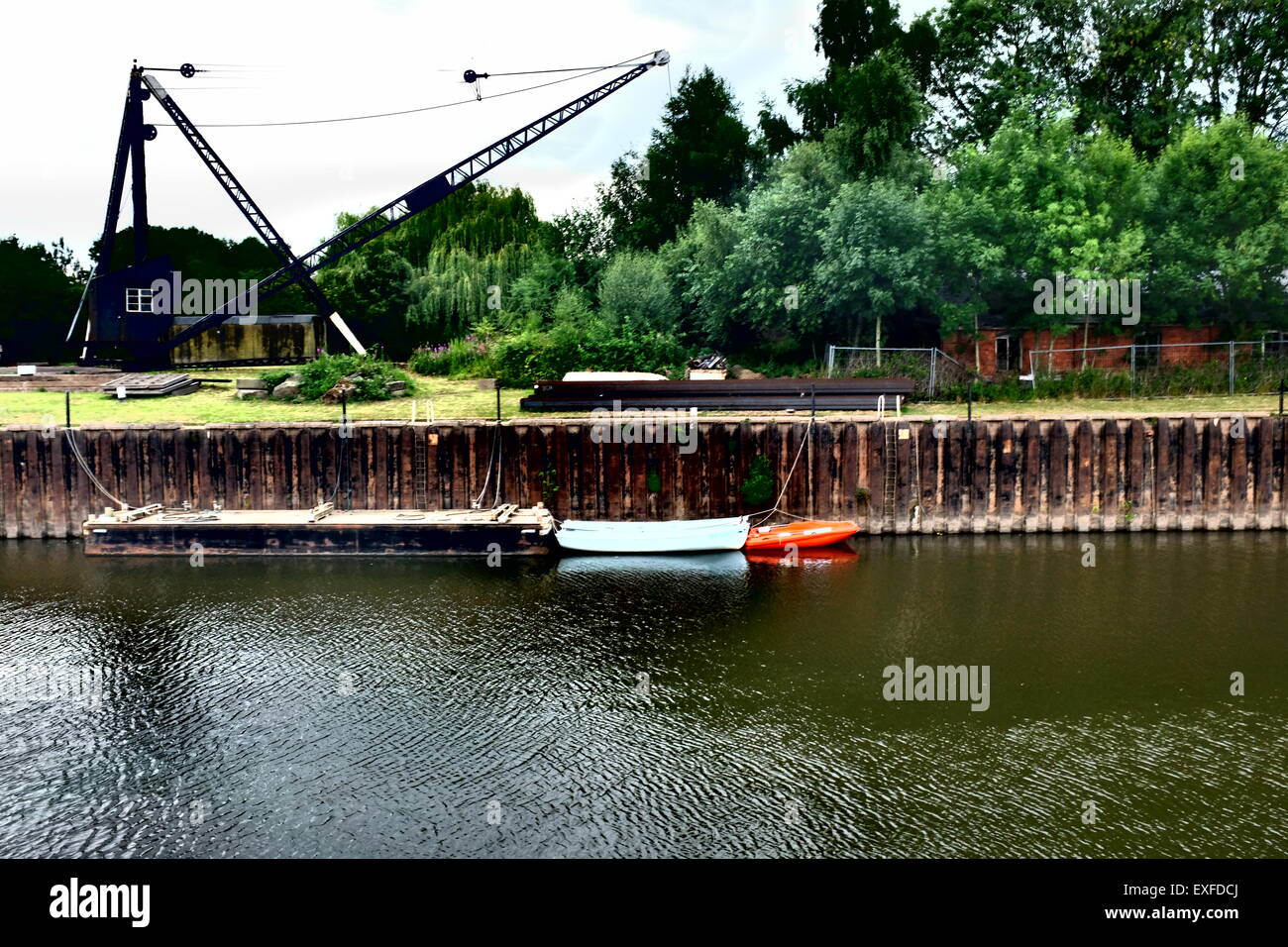 Bateaux étroits sur Diglis Basin Worcester, worcestershire Banque D'Images