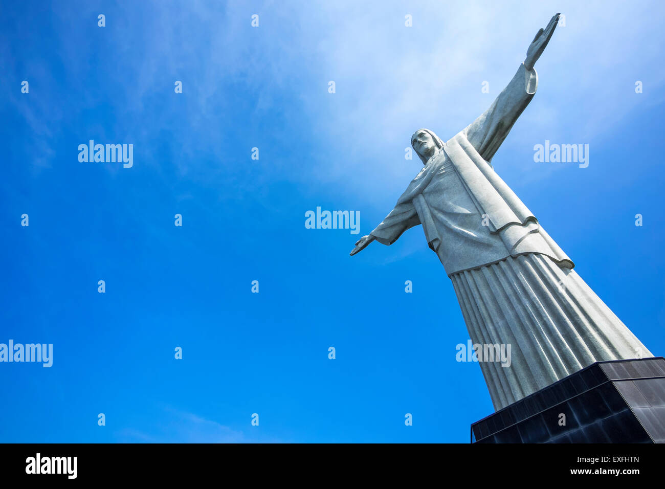 Statue du Christ Rédempteur à Rio de Janeiro, Brésil. Banque D'Images