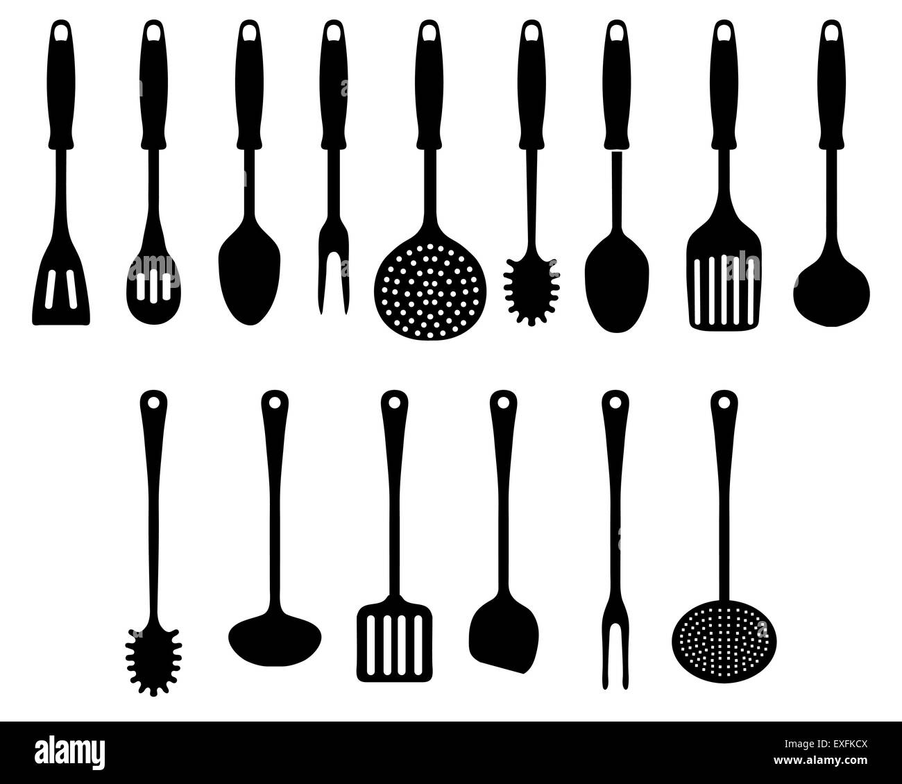 Accessoires de cuisine Banque D'Images