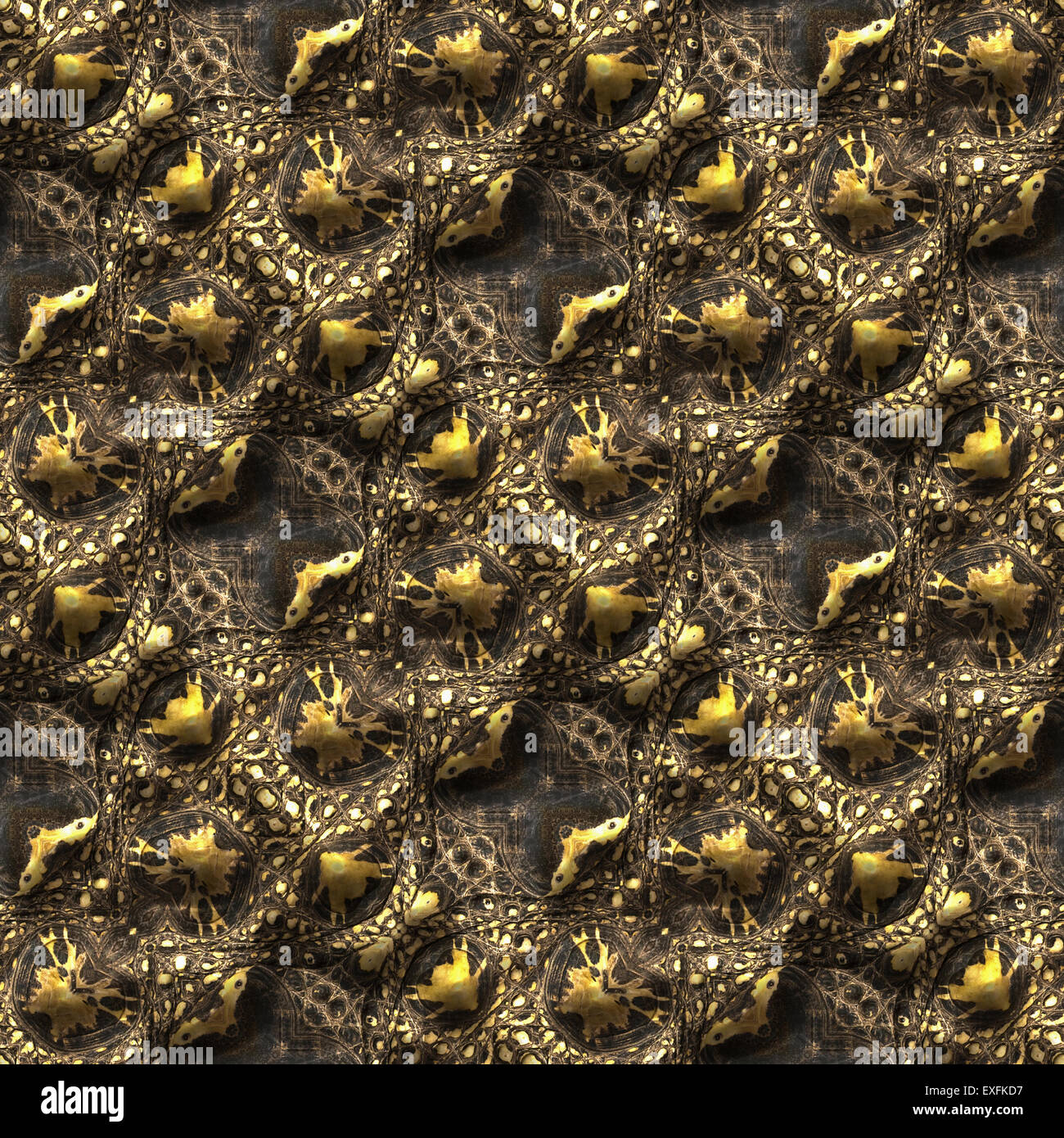 Seamless background alligator ou d'un motif. Kaléidoscope abstract illustration. Banque D'Images