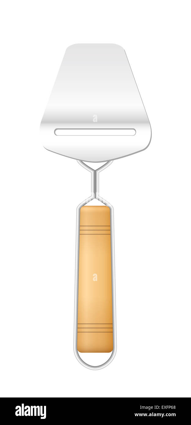 Tranche-fromage avec poignée en bois - charmante cuisine vintage de l'outil. Banque D'Images