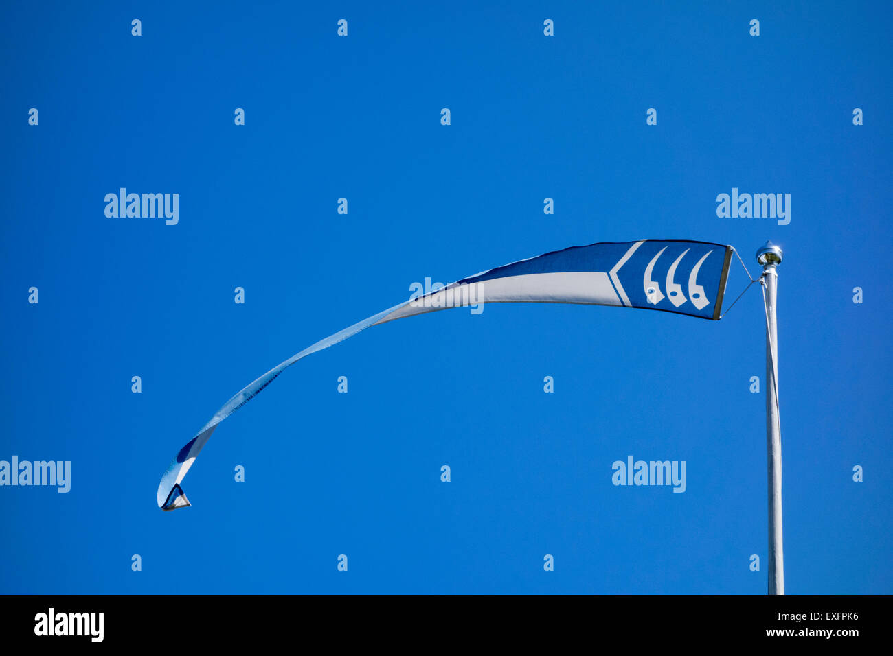 Drapeau officiel de Haapasaari, le contrôle des frontières de la frontière finlandaise la plus à l'gare Banque D'Images