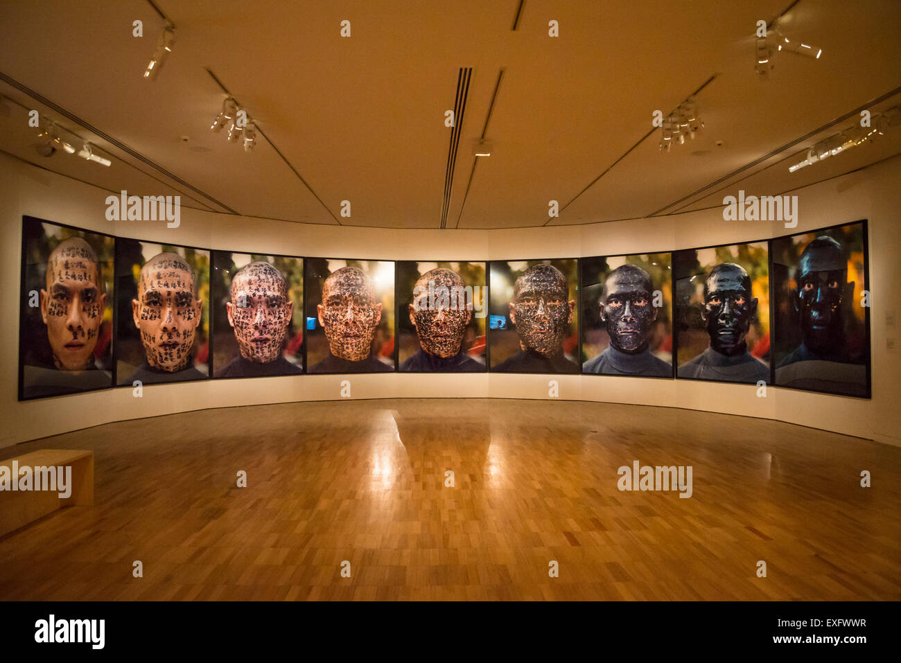 Art Gallery of New South Wales, Zhang Huan "Family Tree", exposition d'artistes contemporains chinois, Sydney, Australie Banque D'Images