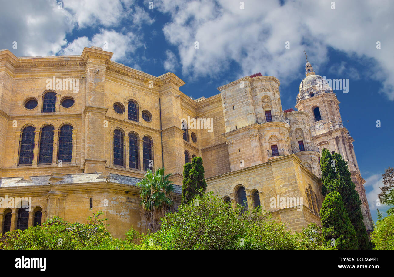 Cathédrale de l'Incarnation à Malaga, Espagne Banque D'Images