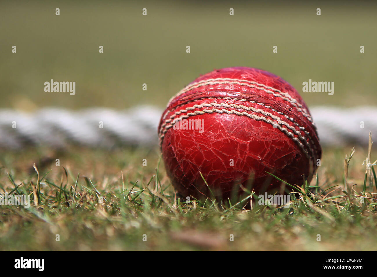 Football - Division de la Ligue de Cricket Kent 1er IV XI - Faversham Cricket Club v Cowdrey Cricket Club Banque D'Images