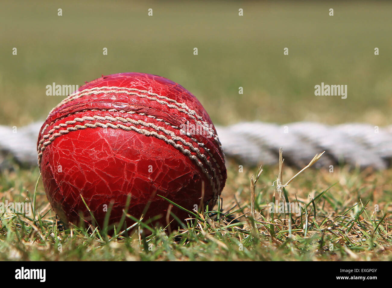 Football - Division de la Ligue de Cricket Kent 1er IV XI - Faversham Cricket Club v Cowdrey Cricket Club Banque D'Images