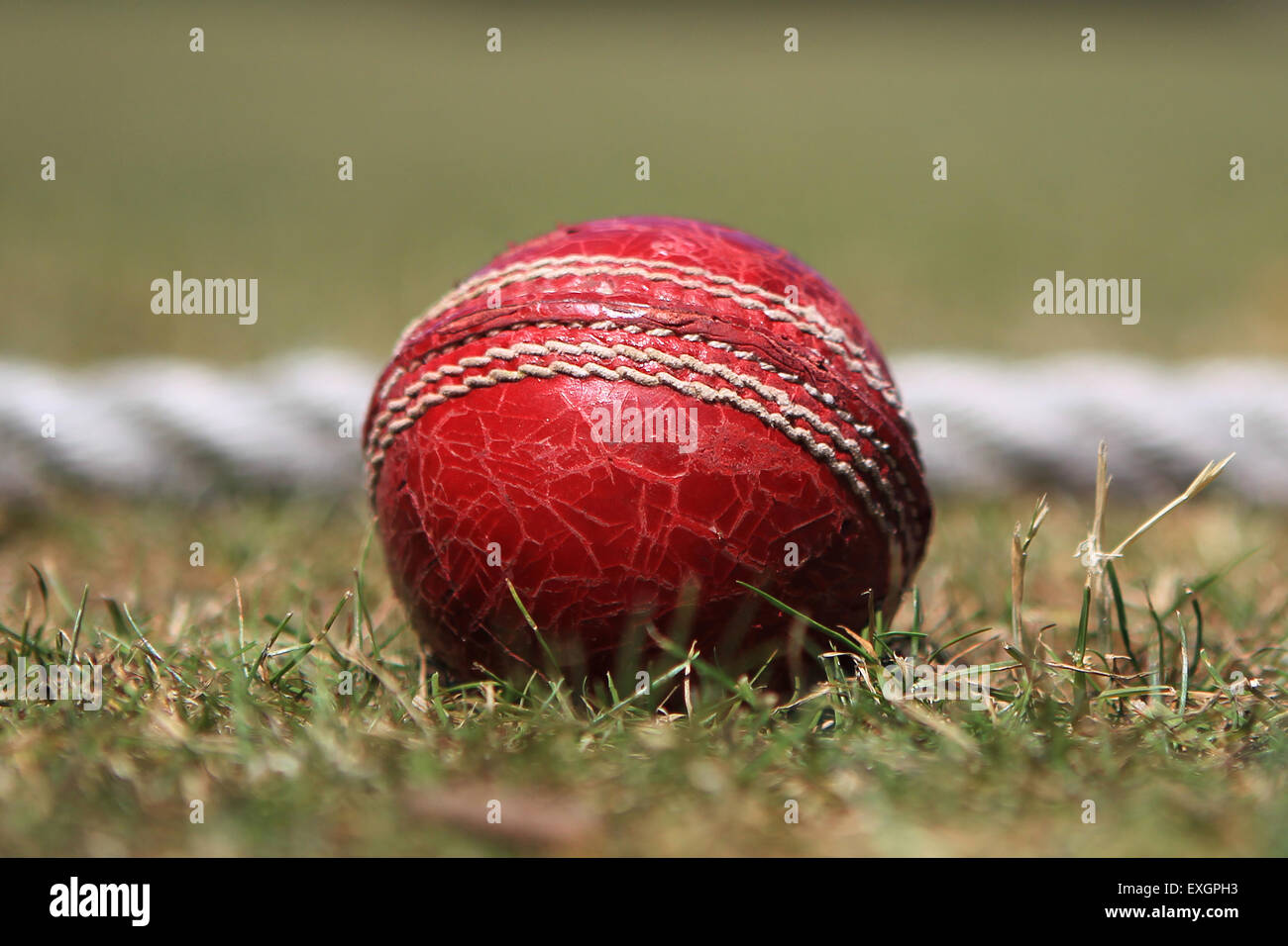 Football - Division de la Ligue de Cricket Kent 1er IV XI - Faversham Cricket Club v Cowdrey Cricket Club Banque D'Images