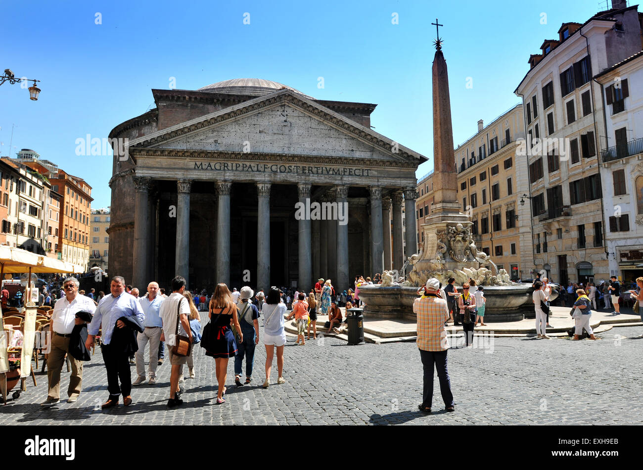 Le Panthéon de Rome, Italie. Photo par Paul Heyes, Mardi 2 juin 2015. Banque D'Images