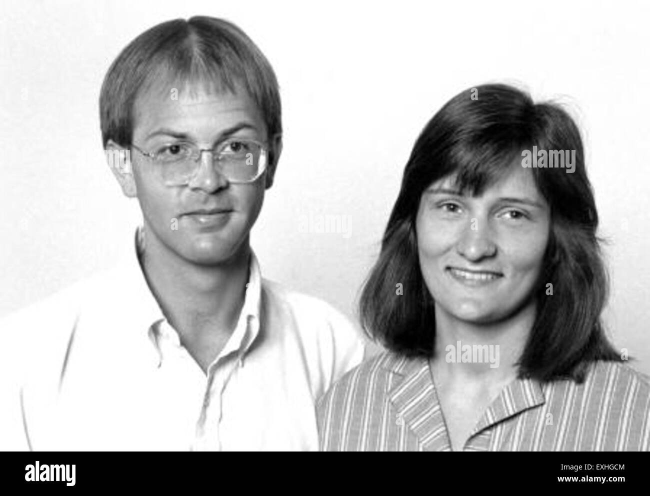 Mark et Laura Liechty étaient des personnalités éminentes de la communauté mennonite, contribuant de manière significative au Conseil des missions mennonite. Leur portrait illustre leur implication dans le service religieux. Banque D'Images