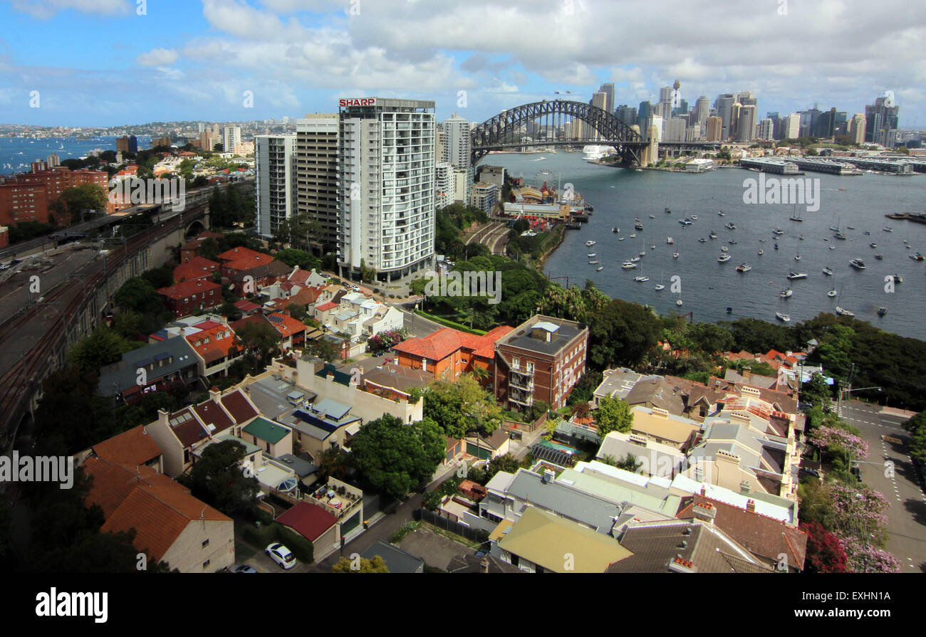 Le Pont du Port de Sydney Australie Lavender Bay Banque D'Images