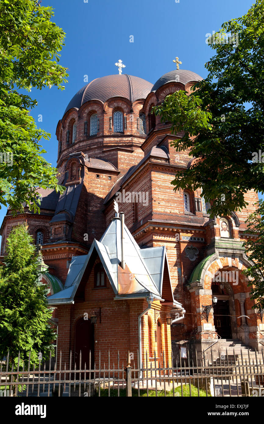 Le Narva Voskresensky Cathédrale, temple orthodoxe. Narva. L'Estonie Banque D'Images