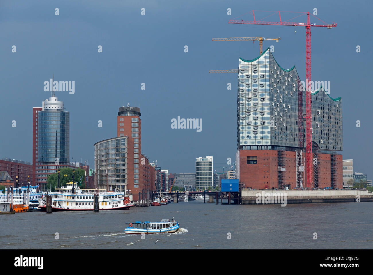 Elbe Philharmonic Hall, Harbour City, Hambourg, Allemagne Banque D'Images