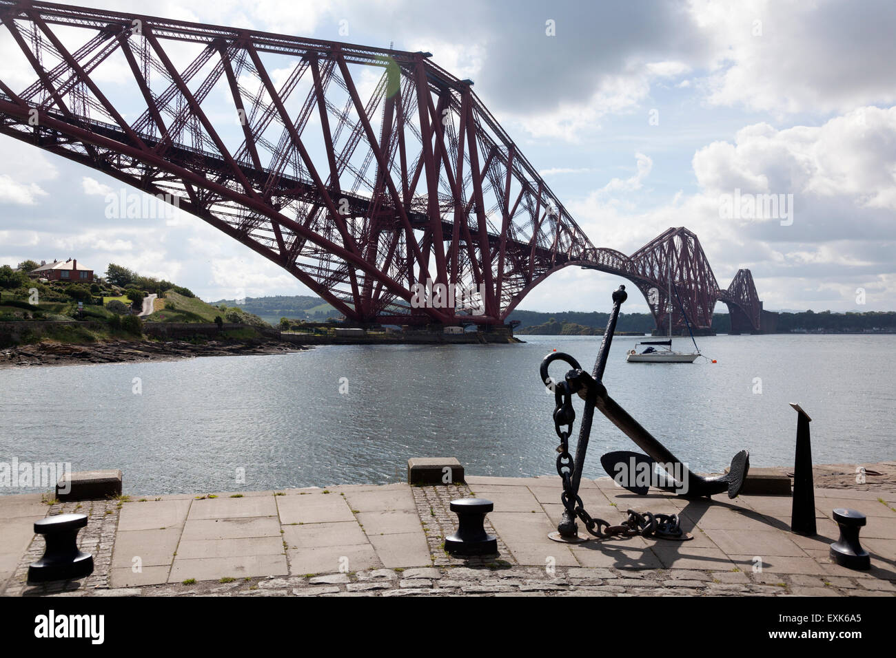 Le Pont du Forth, North Queensferry, Fife Banque D'Images