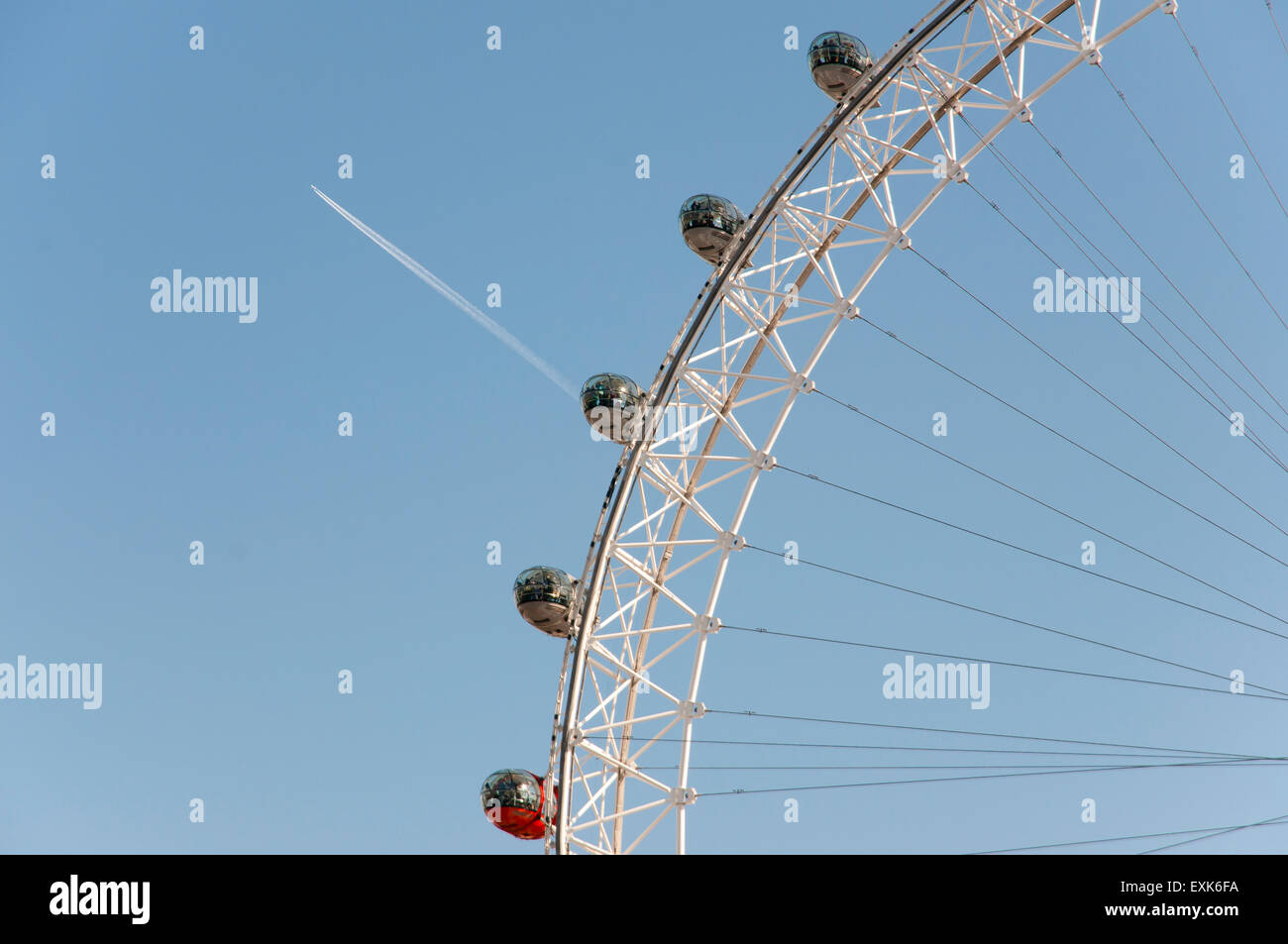 Le London Eye (Grande roue - Londres Banque D'Images