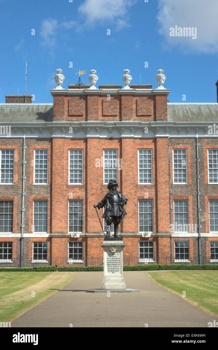Le palais de Kensington Statue Prince William Banque D'Images