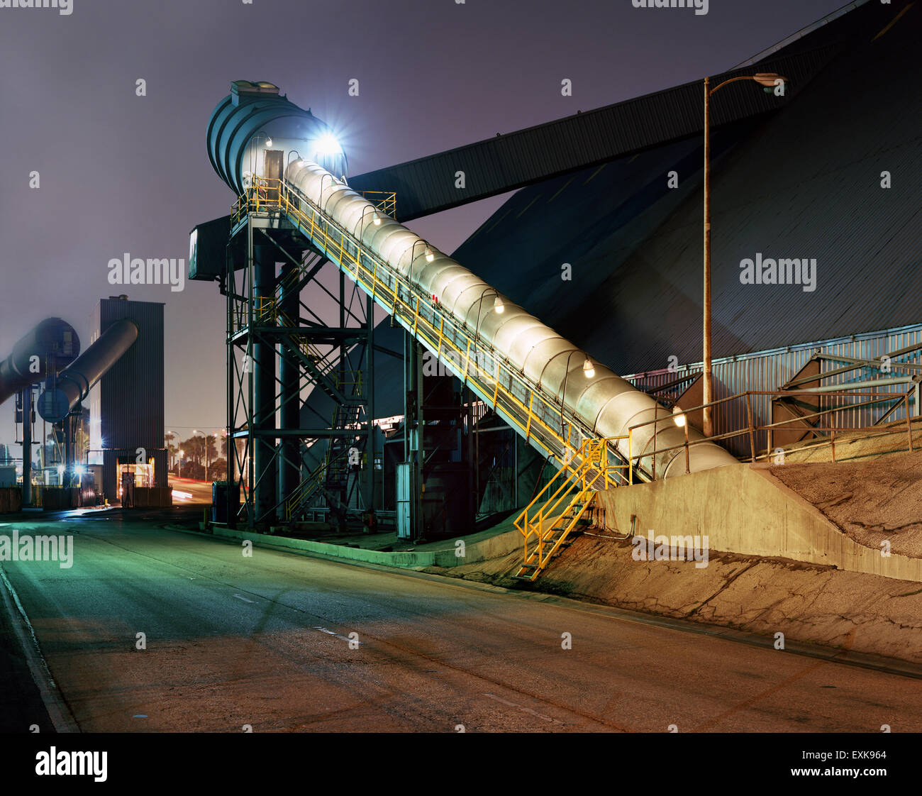 Système de convoyage de nuit Banque D'Images