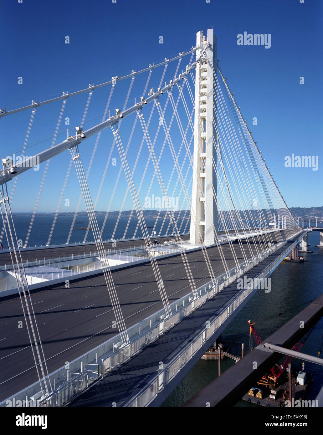 San Francisco Bay Bridge nouveau Moyen-Orient span Banque D'Images