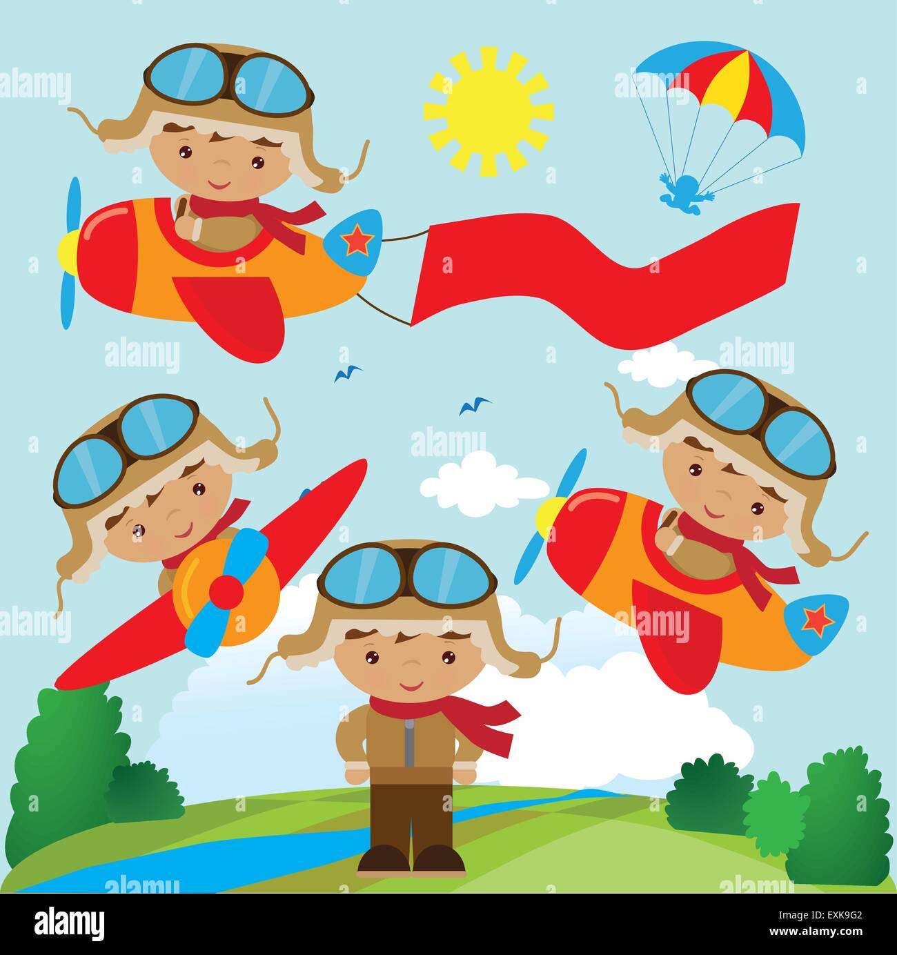 Avion Rigolo Avion avion, pilote aviateur,,,BOY,mignon,funny cartoon,,illustration ...