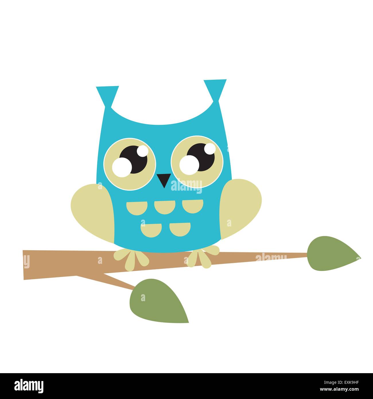 Owl bird,mignon,,funny cartoon,,illustration,isolé,vector Illustration de Vecteur