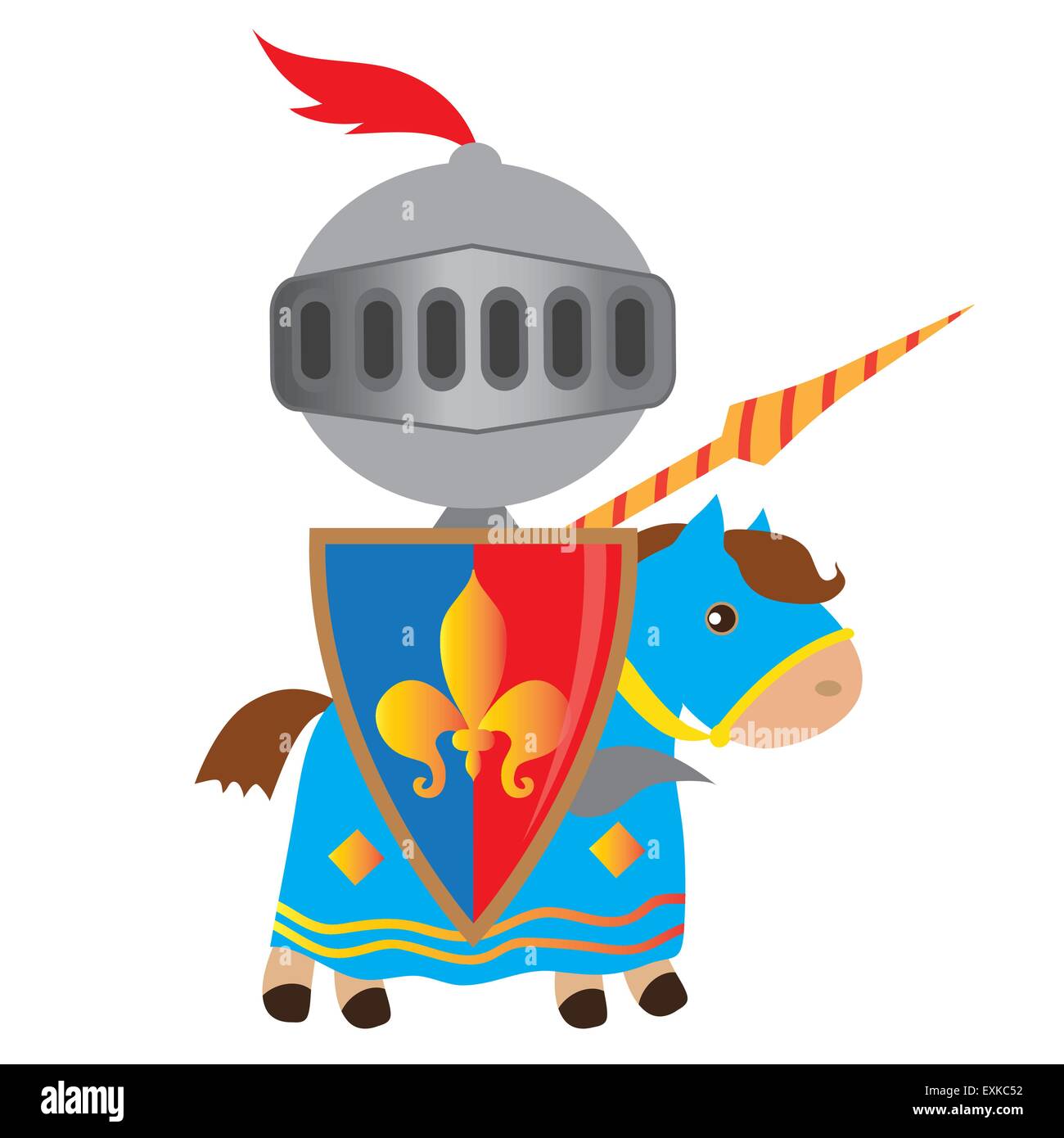 Knight,BOY,vector cartoon,,illustration,mignon,cité médiévale Illustration de Vecteur