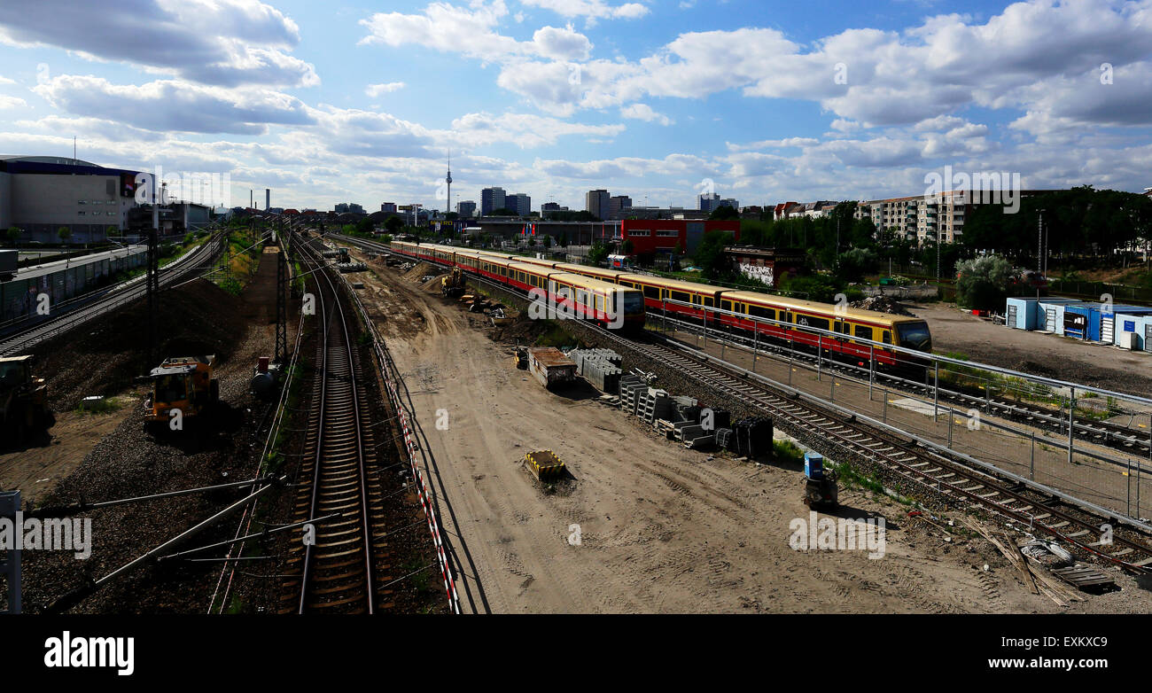 S-Bahn de Berlin Banque D'Images