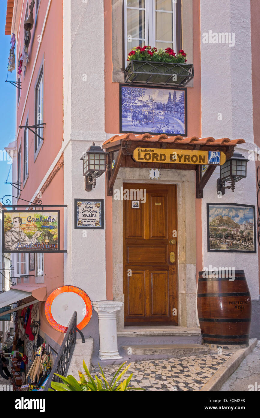 Seigneur Byron Public House Sintra Portugal Banque D'Images