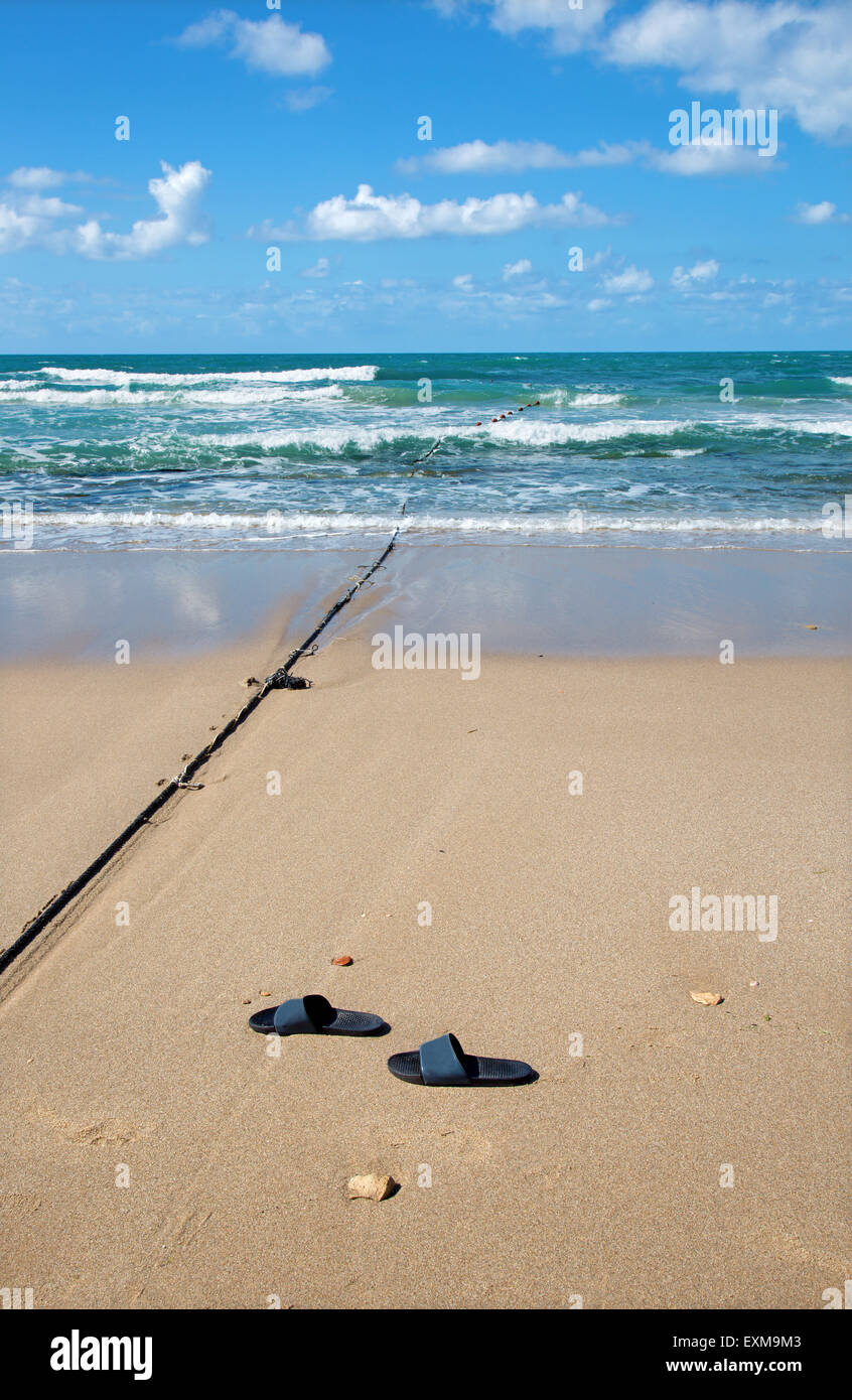 La plage de Tel Aviv Banque D'Images
