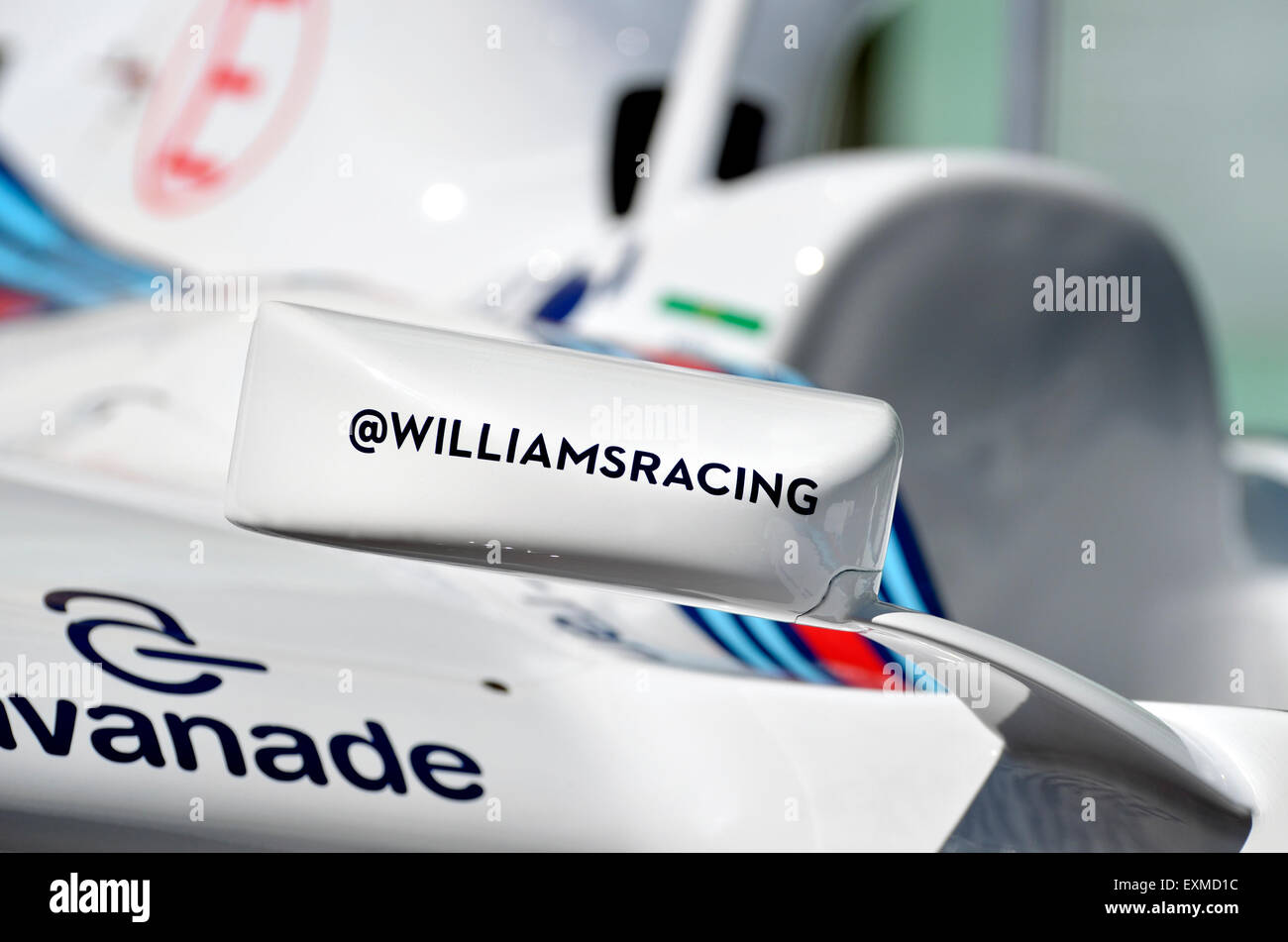 2014 Formule 1 Williams - closeup of wing mirror Banque D'Images