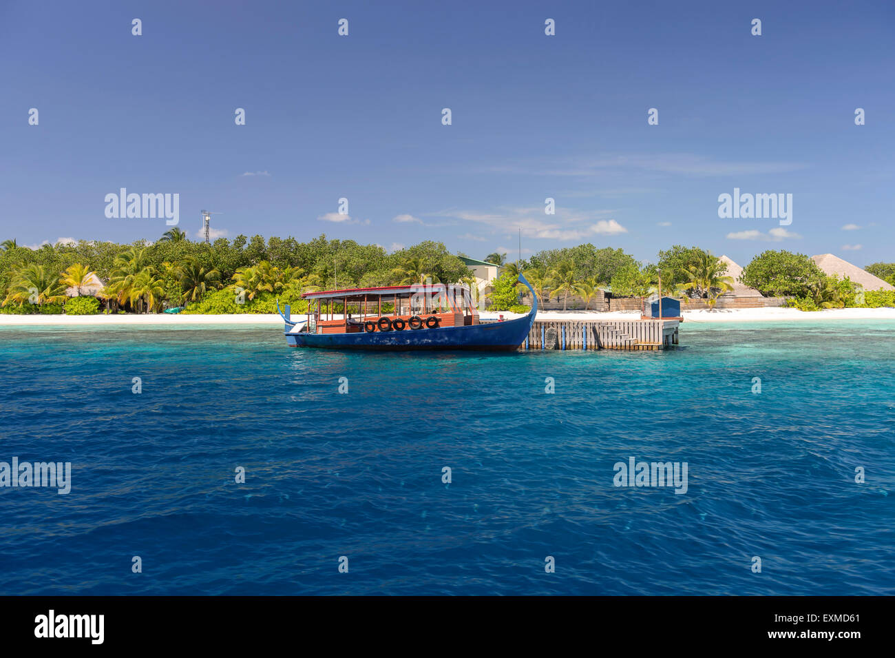 Biyahdoo Island, Maldives Banque D'Images