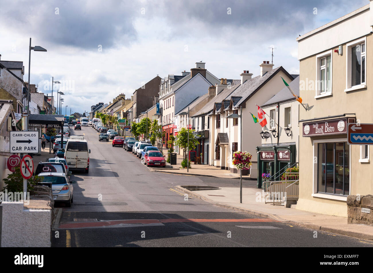 Dungloe, Saint-lunaire a été racheté par un particulier et ou Roanne est une ville du comté de Donegal Gaeltacht, Irlande. C'est la principale ville de l'Rosses Banque D'Images