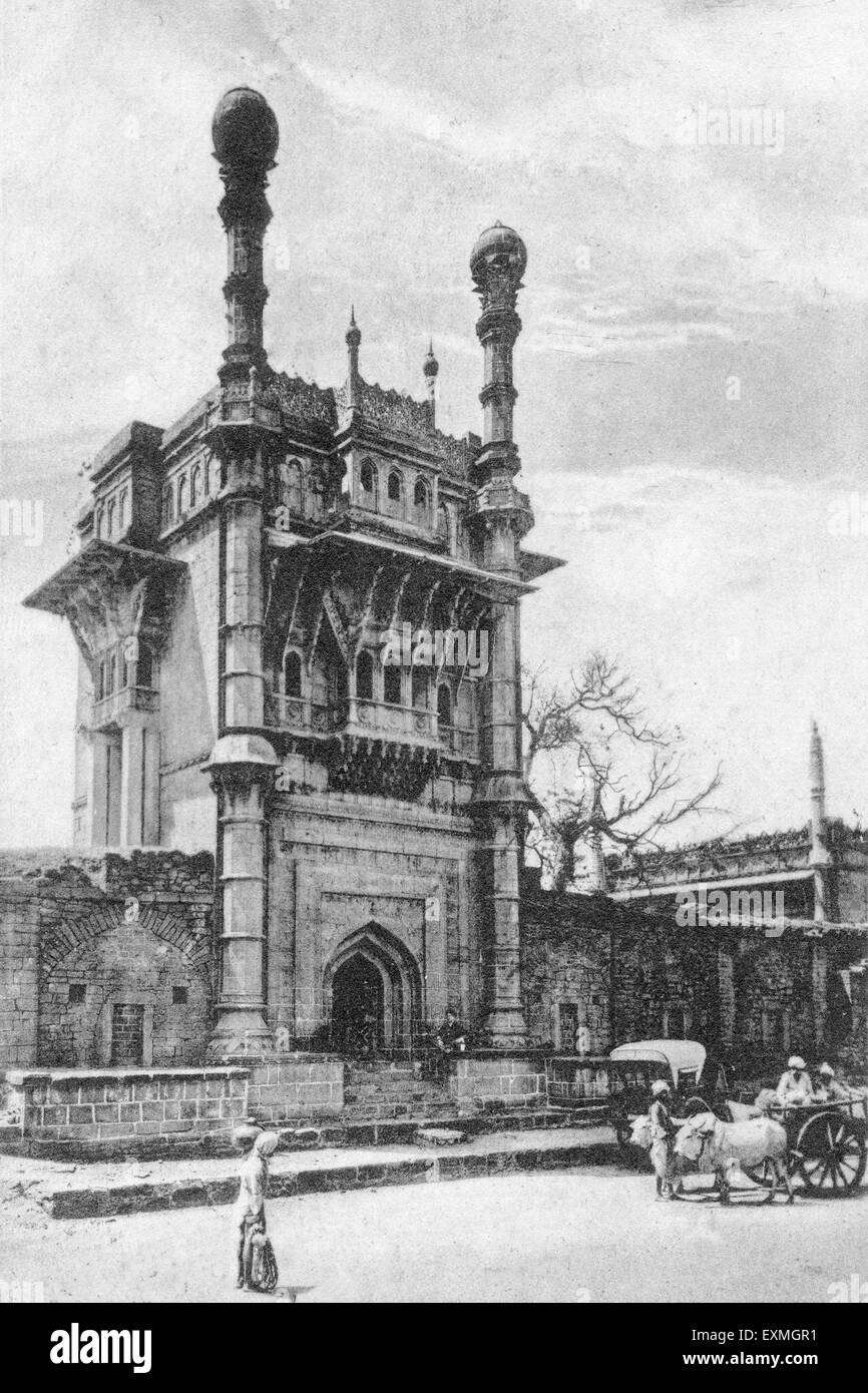 148323 AAD - Old vintage photo 1900s Mehtar Mahal Bijapur Karnataka Inde Banque D'Images