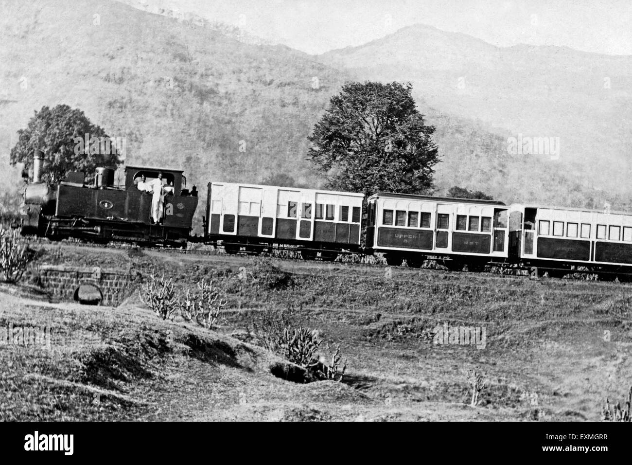 Matheran Toy train, Hill Railway, Narrow Gauge Heritage Railway, Neral, Maharashtra, Inde, Asie Banque D'Images