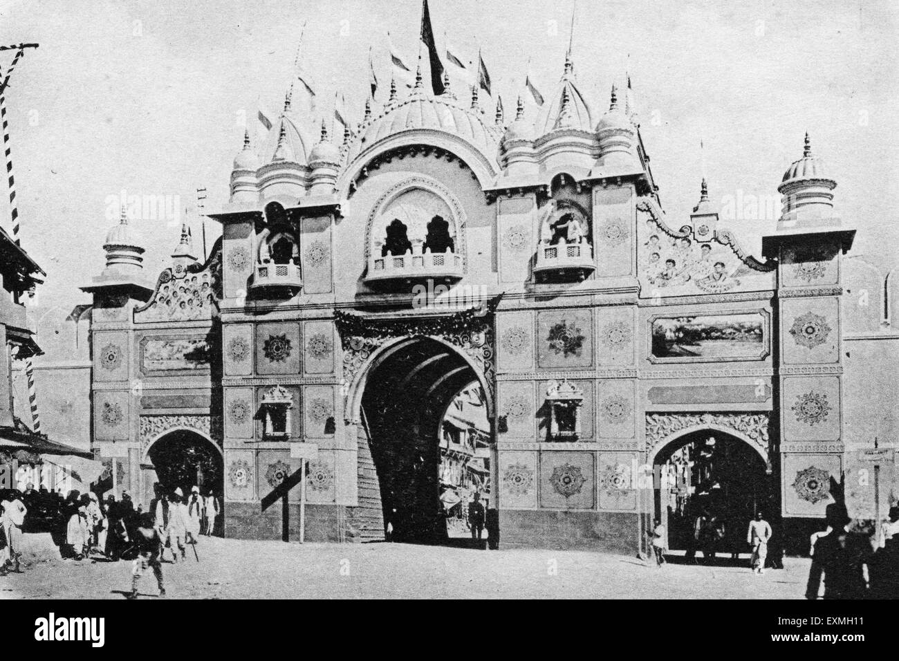 Ancienne image vintage 1900s ; Baroda ; Gujarat ; Inde Banque D'Images