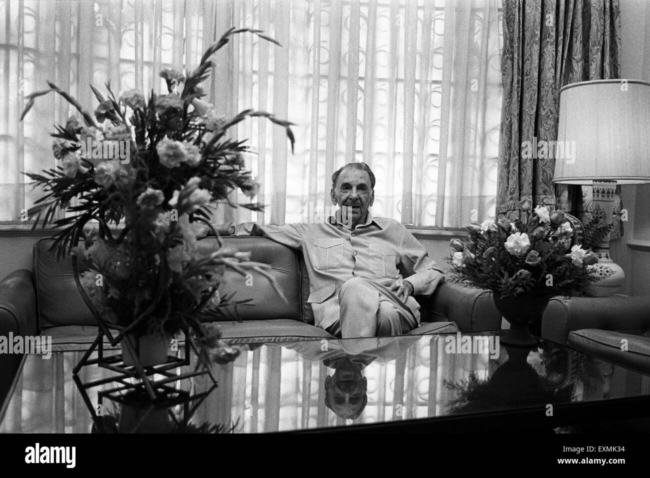 Homme d'affaires indien JRD Tata , Président , Groupe Tata , Inde , Asie Banque D'Images