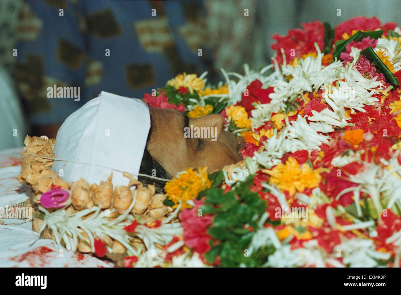 Funérailles du leader politique indien Amar Naik Banque D'Images
