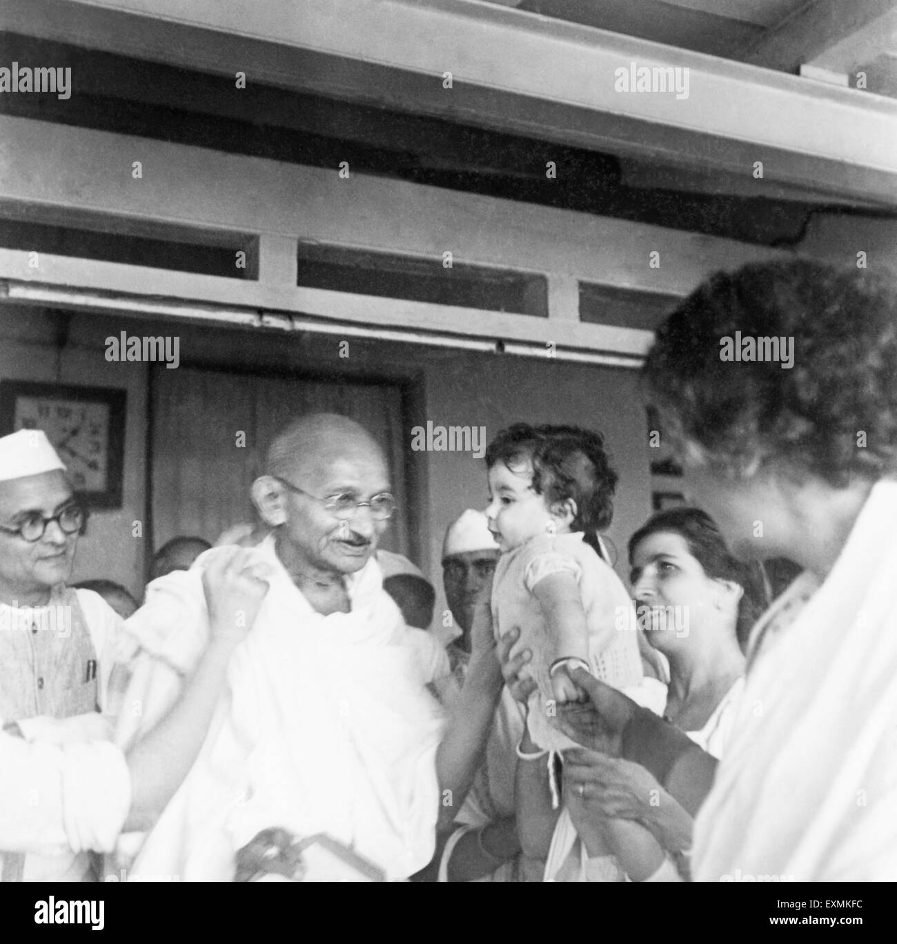 Anand Hingorani Mahatma Gandhi, fille et épouse du Dr Dinshah Mehta et Rajkumari Amrit Kaur clinique cure nature Pune Banque D'Images