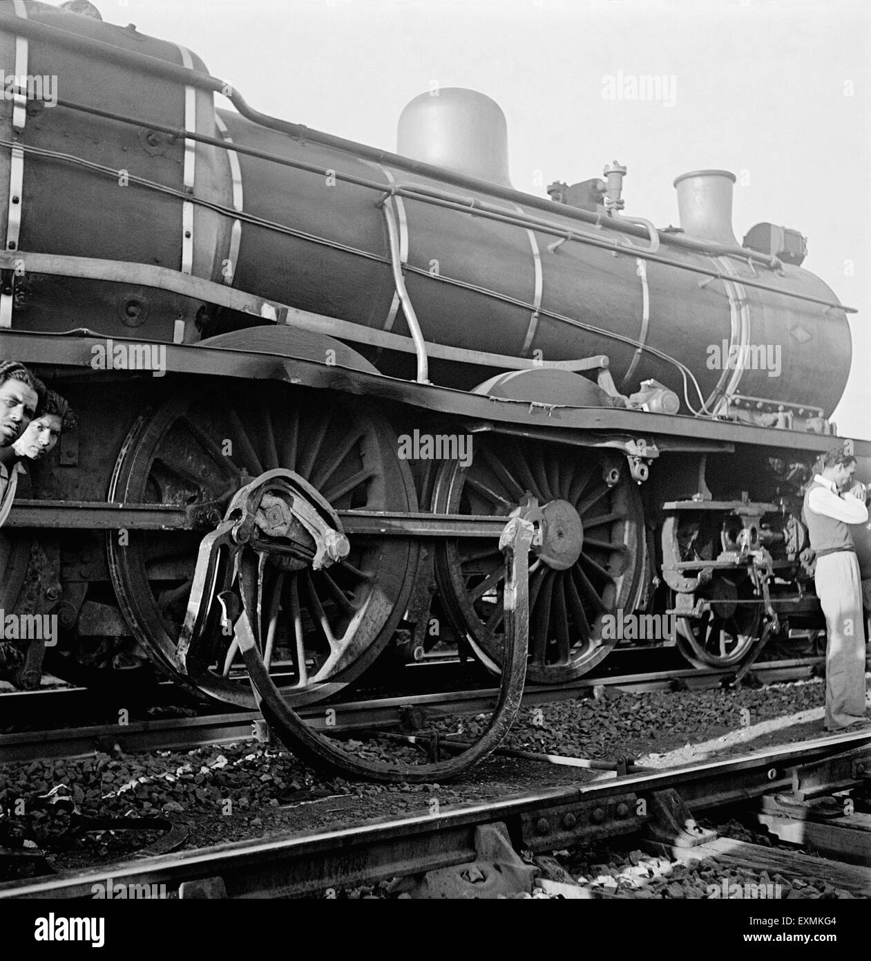 Train Mumbai Pune où le Mahatma Gandhi a eu un accident ; 1945 ; Banque D'Images