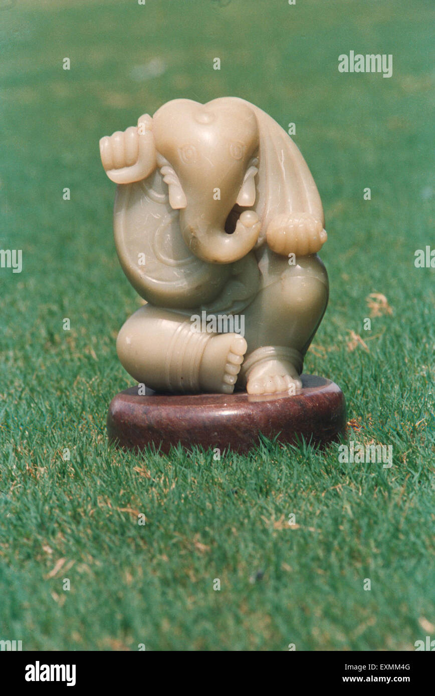 Ganesh sculpture marbre bombay mumbai maharashtra inde asie Banque D'Images