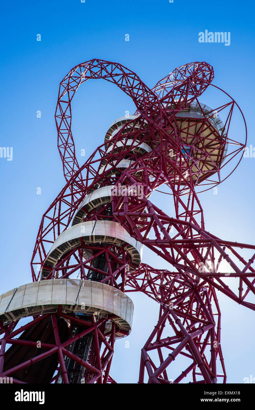 L'Orbit ArcelorMittal Stratford Londres, Angleterre, Royaume-Uni Banque D'Images