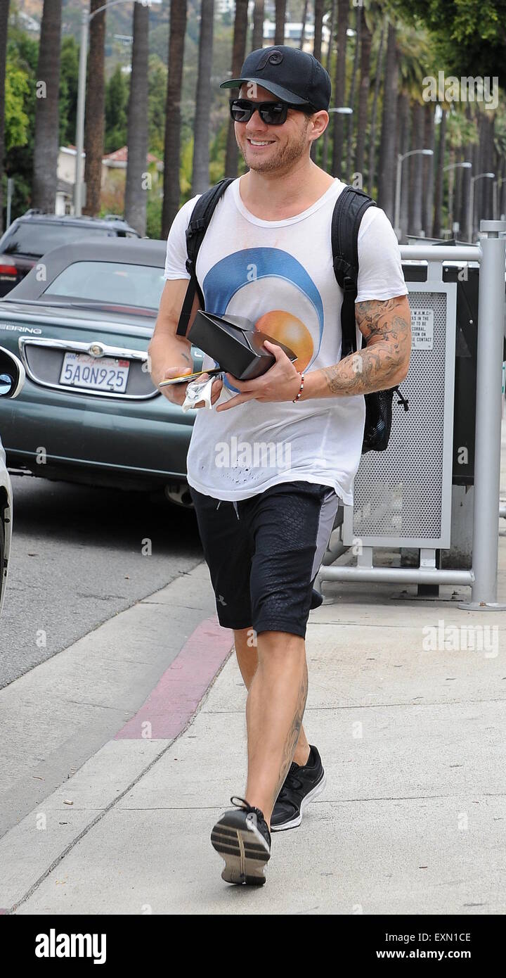 Ryan Phillippe de quitter la salle de sport comprend : Ryan Phillippe Où : Los Angeles, California, United Kingdom Quand : 14 mai 2015 Banque D'Images