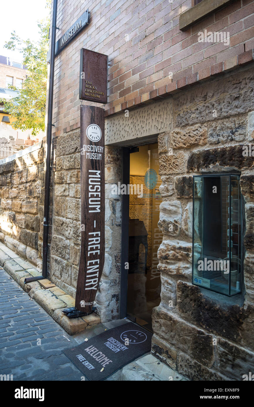 Discovery Museum, The Rocks, Sydney, Australie Banque D'Images