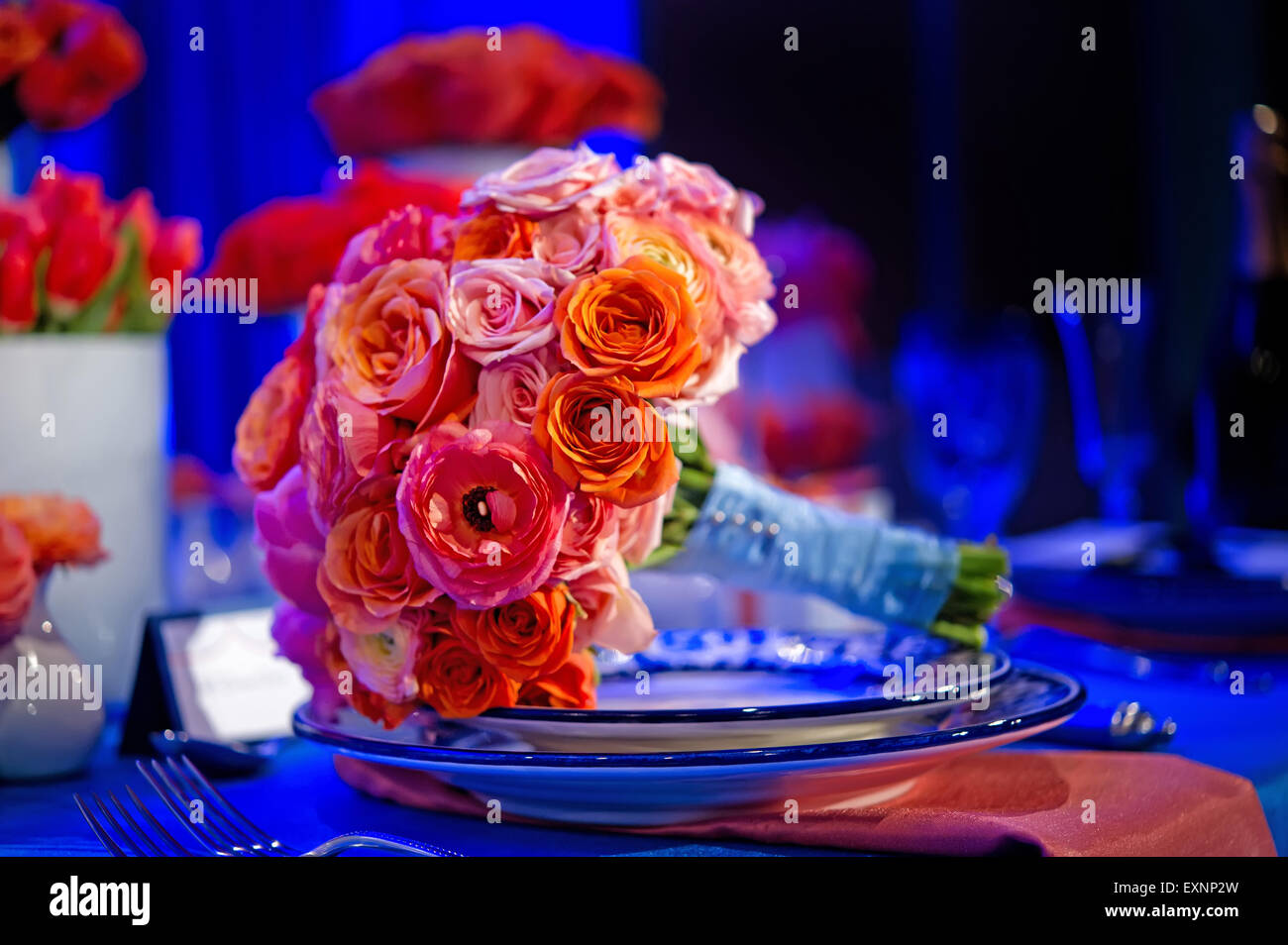 Image d'un bouquet de mariage très coloré Banque D'Images Image d'un bouquet de mariage très coloré Banque D'Images