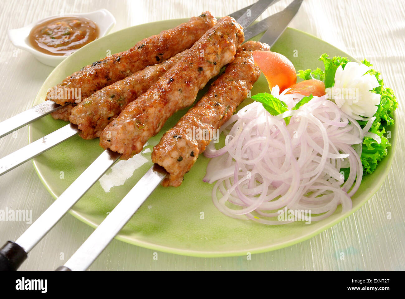 Seekh Kababs ou Chicken Reshmi Kababs Banque D'Images