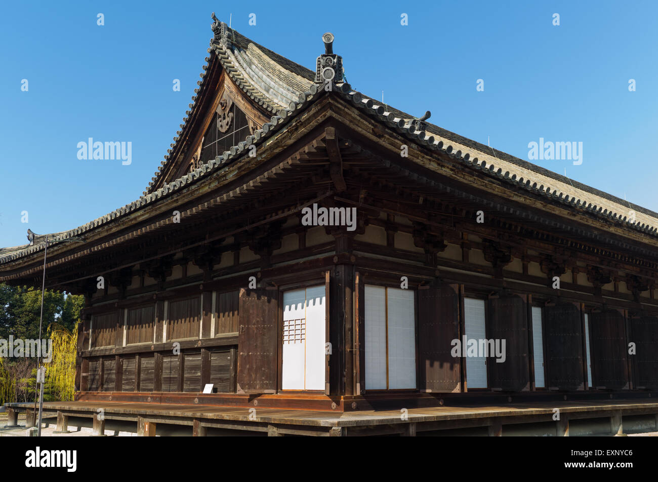 Temple sanjūsangen-dō à Kyoto, au Japon. Banque D'Images