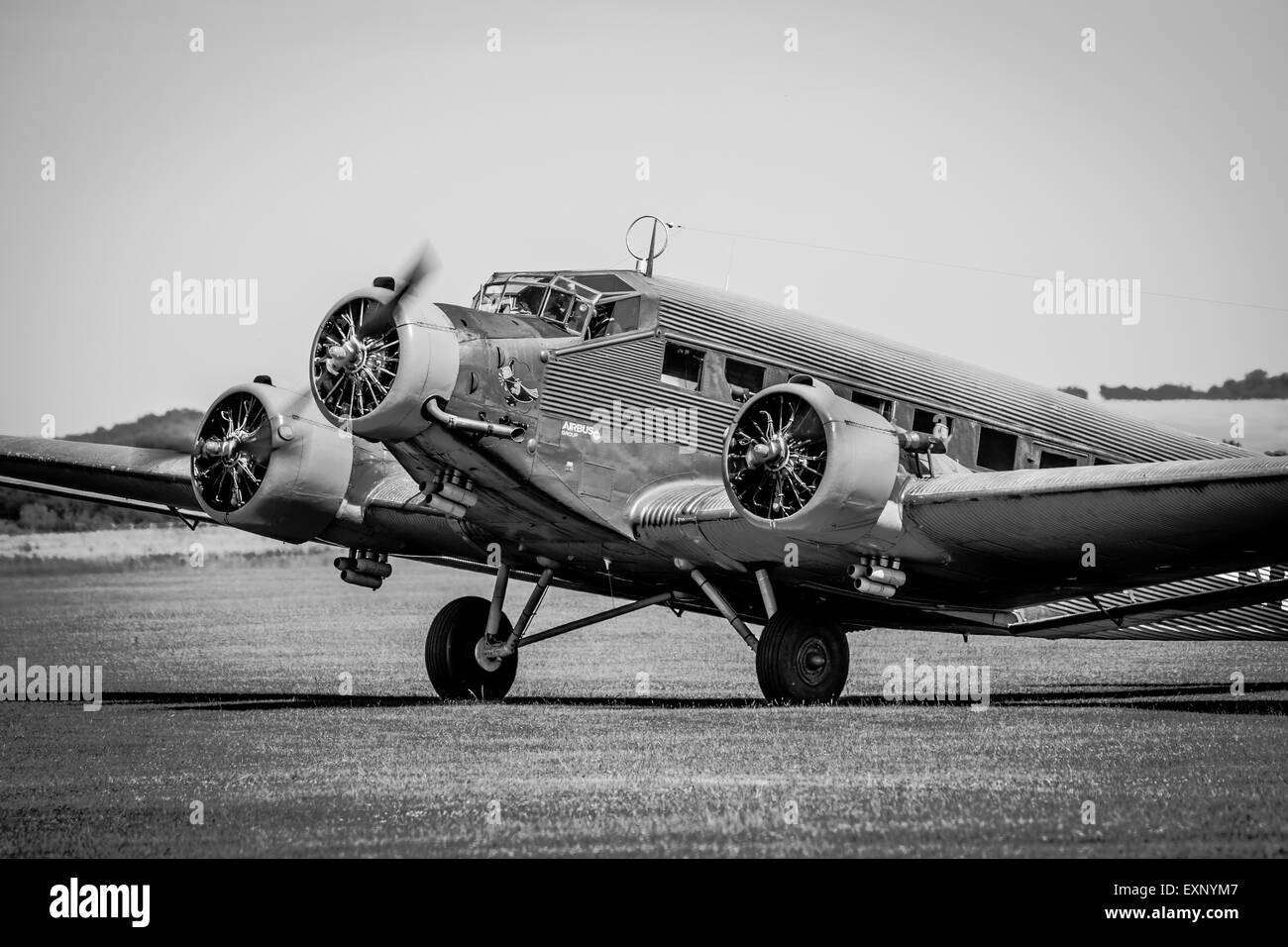 Junkers JU-52 Aircraft à Duxford Flying Legends 2015 Banque D'Images