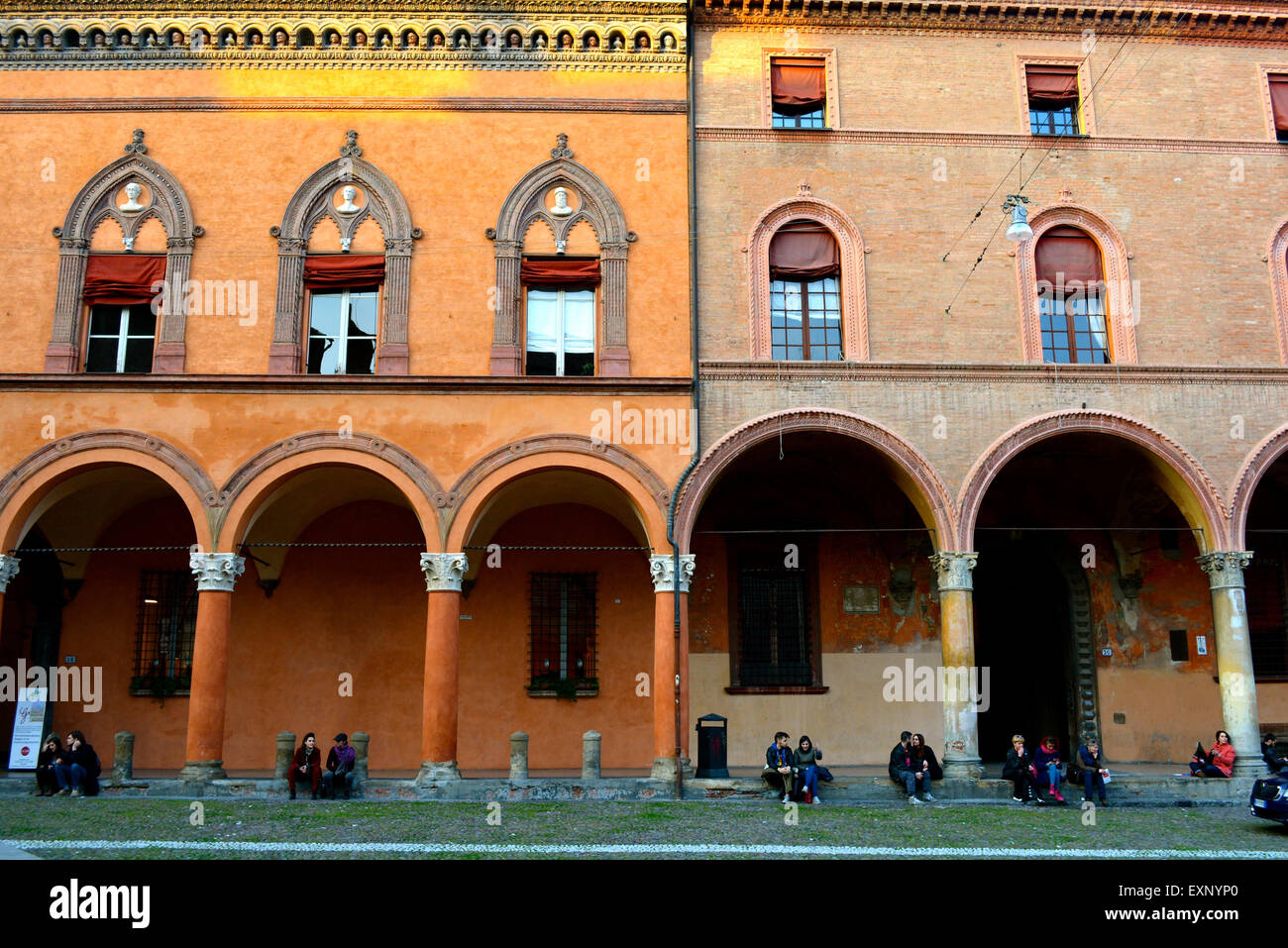 San Stefano arcade, Bologna, Emilia-Romagna, Italie Banque D'Images
