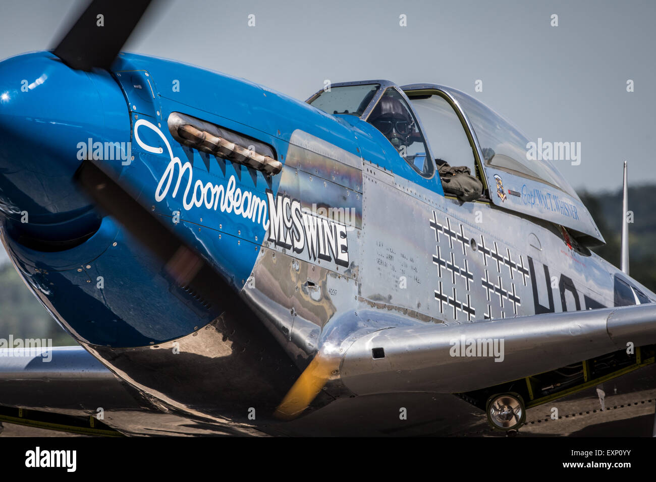 American P51 Mustang Fighter Banque D'Images