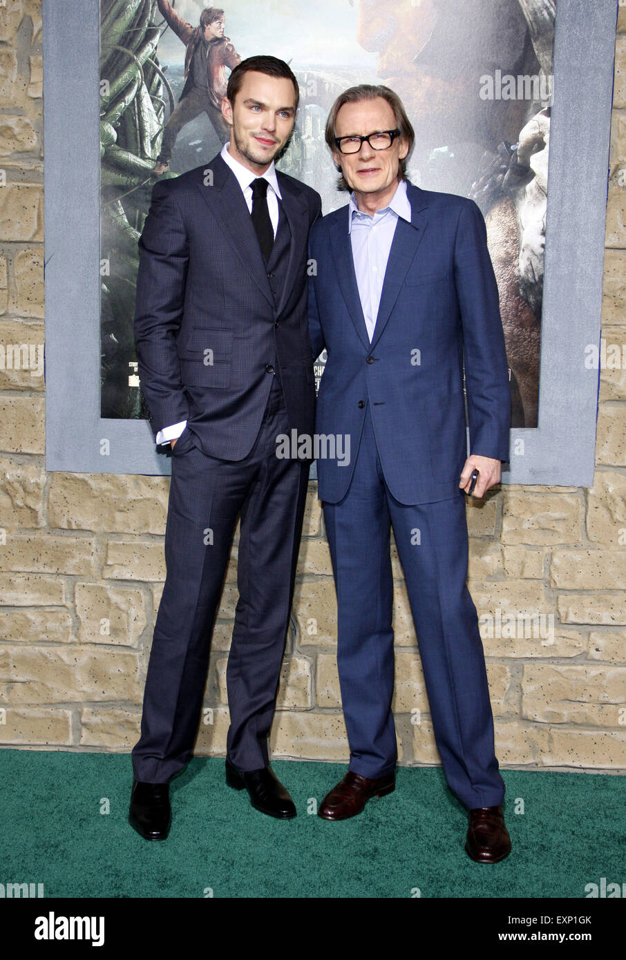 Nicholas Hoult et Bill Nighy au Los Angeles premiere de Jack The Giant Slayer" tenue à l'Théâtre chinois de Grauman dans la région. Banque D'Images