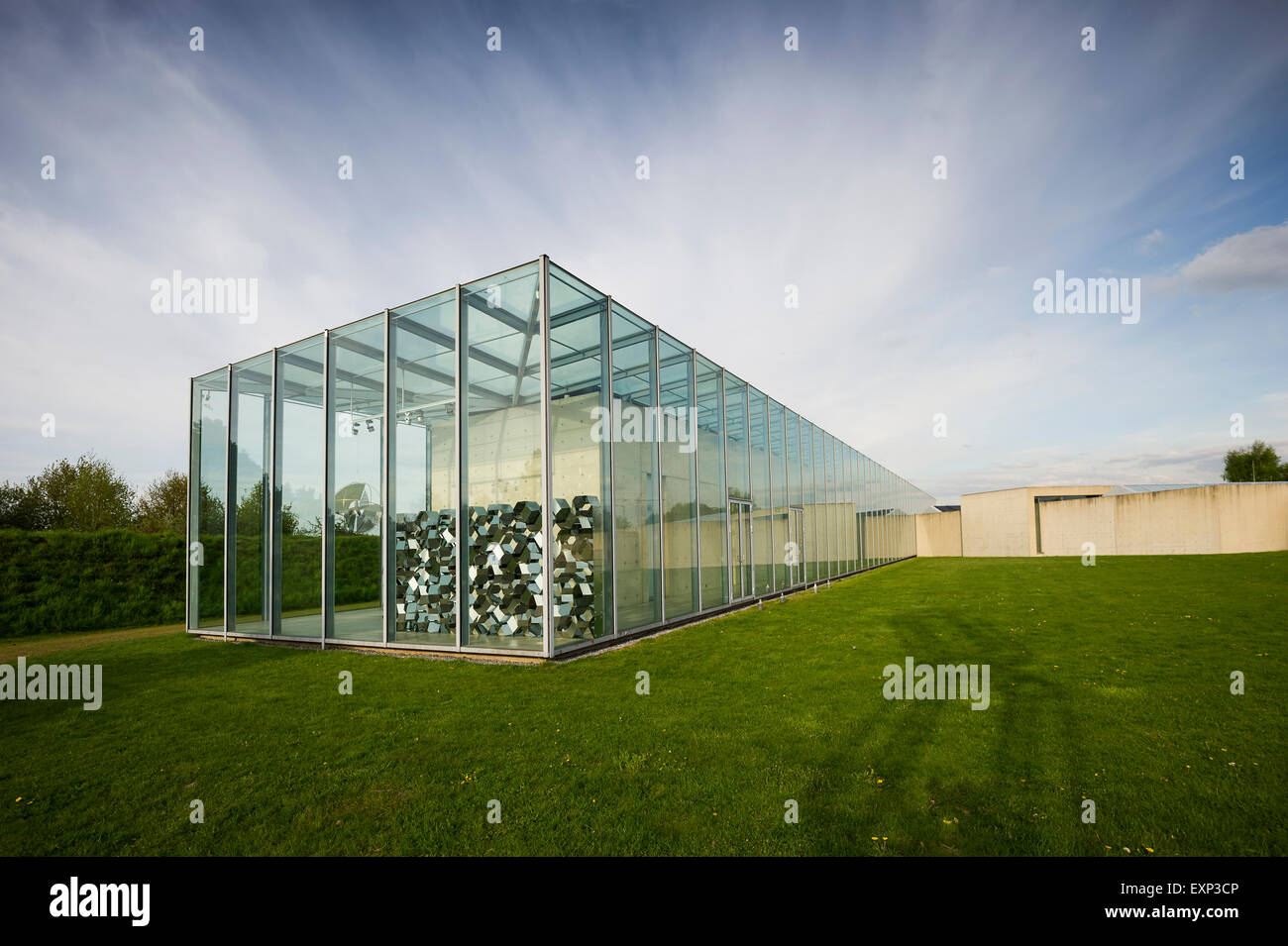 Art Museum et Langen Foundation, l'architecte Tadao Ando, près de Neuss, en Rhénanie du Nord-Westphalie, Allemagne Banque D'Images