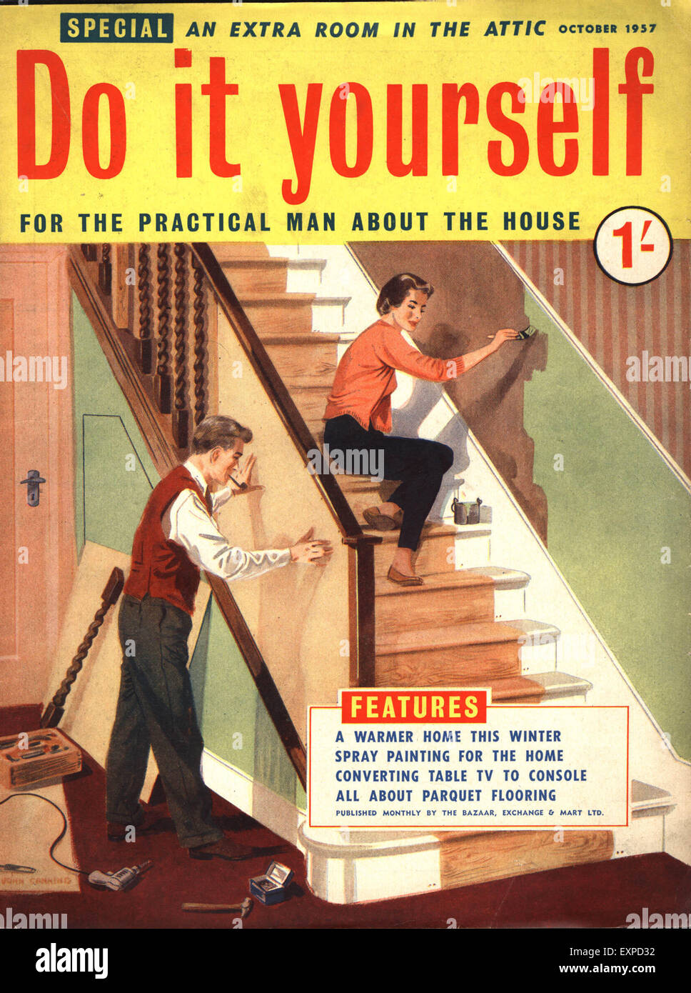 1950 UK Faire vous-même la couverture du magazine Photo Stock - Alamy
